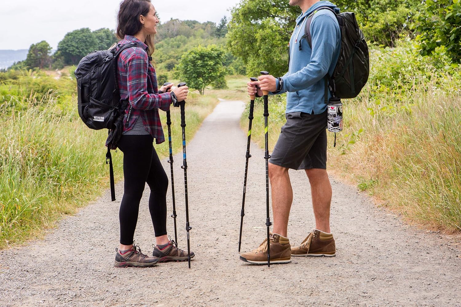 Cascade Mountain Tech Trekking Poles - Carbon Fiber Walking or Hiking Sticks with Quick Adjustable Locks - Image 7
