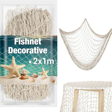 Sukh 1PC Fish Net Decorative - Fish Net Decorations Decorative Netting Nautical Fishnet Table Runner Nets Netting Fishnet Ocean Party Decor Decoration Decorative Fishing Rope Netting Decorations